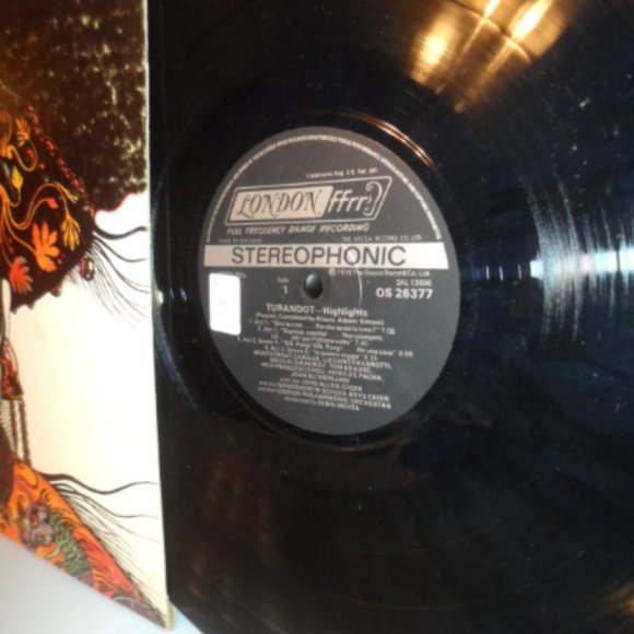 1976 Highlights From Puccinis Sutherland Turandot Pavarotti Lp Record Vinyl LP - Picture 3 of 3